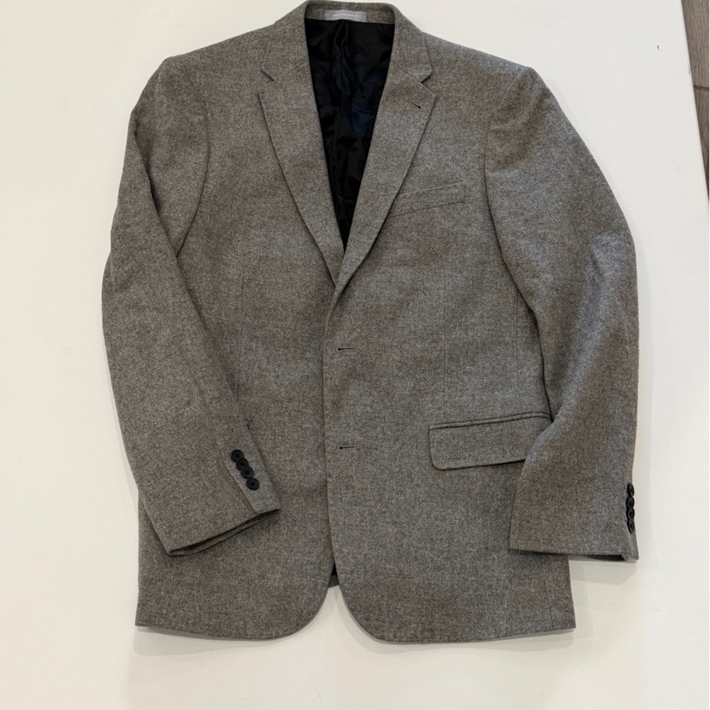 Men's Gray Wool Blazer 40R
